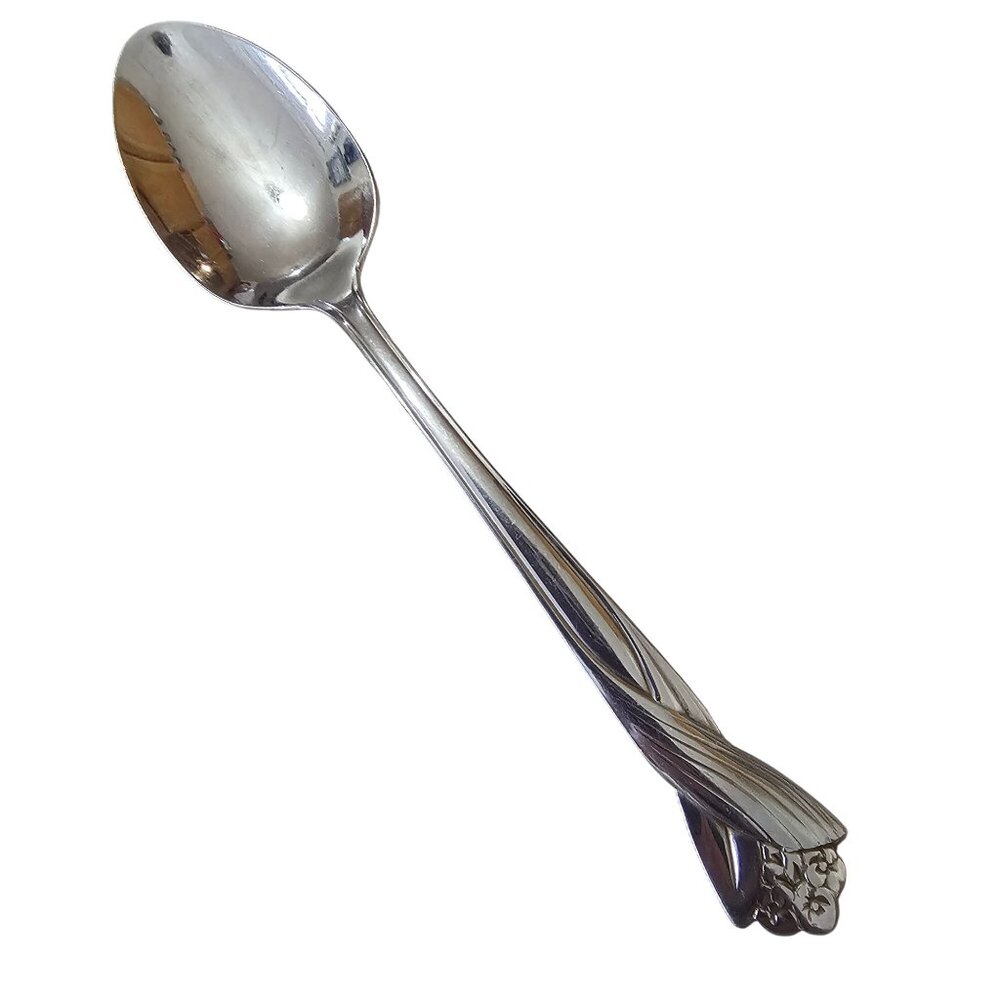Oneida Katrina Teaspoon 6" stainless floral tip vintage